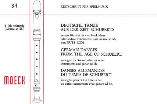 Deutsche Tänze aus der Zeit Schuberts 