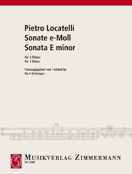 Sonate e-Moll 