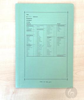 Notenumschlag Salon-Orchester - grün 