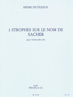 3 Strophes sur Le Nom de Paul Sacher 