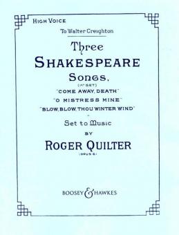 3 Shakespeare Songs op. 6 