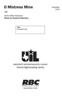 O Mistress Mine 