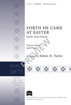 Forth He Came at Easter 