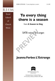 To Every Thing There Is a Season 