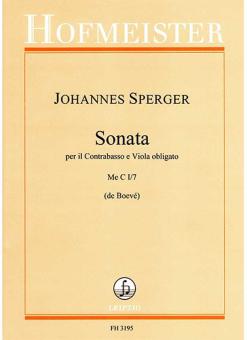 Sonata per il Contrabasso e Viola obligato 