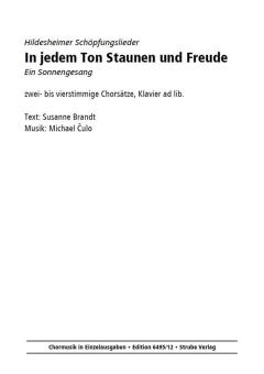 In jedem Ton Staunen und Freude 