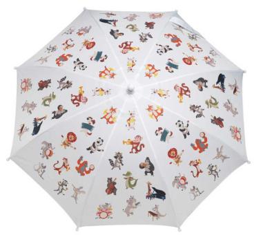 Kinderregenschirm bauxili Tiere 