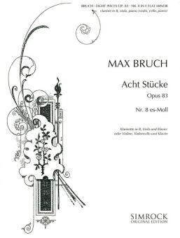 Acht Stücke 8 es-Moll op. 83 