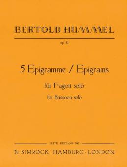 Fünf Epigramme op. 51 