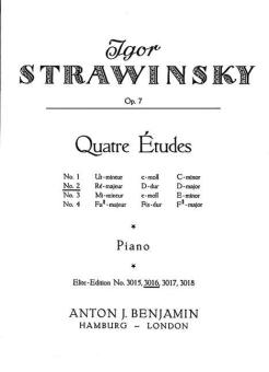 Vier Etüden op. 7 Nr. 2 D-Dur 