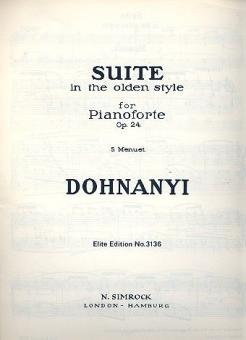 Suite im alten Stil op. 24 