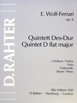 Klavierquintett Des-Dur op. 6 