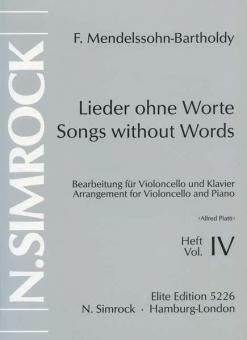 Lieder ohne Worte op. 85/102 Band 4 