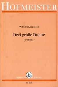 3 große Duette für Hörner 