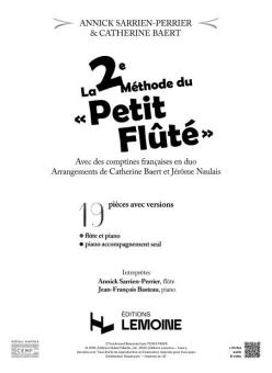 La 2ème méthode du Tout Petit Flûté 