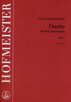Duette für tiefe Instrumente Heft 1 