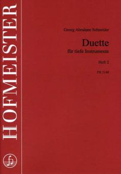 Duette für tiefe Instrumente Heft 2 
