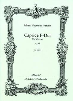 Caprice F-Dur op. 49 