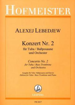 Konzert Nr. 2 für Tuba / Bassposaune und Orchester 