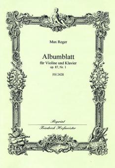 Albumblatt, op. 87,1 