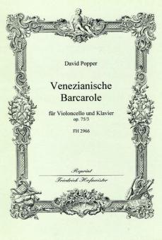Venezianische Barcarole A-Dur, op. 75,3 