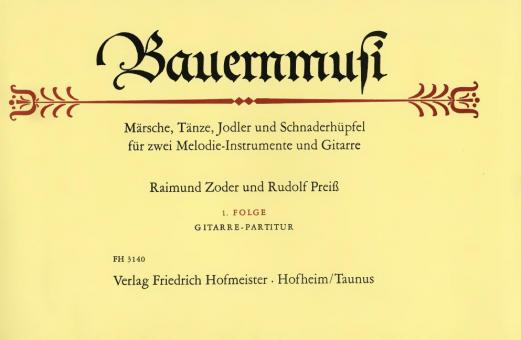 Bauernmusi, 1. Folge, Git. Partitur 