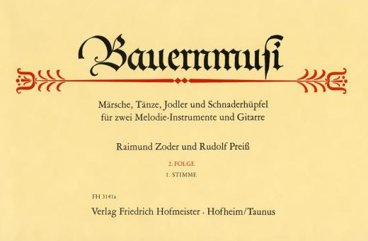 Bauernmusi. 2. Folge, 1. Stimme 
