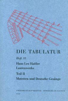 Lautenwerke, 1615, Teil 2 33 