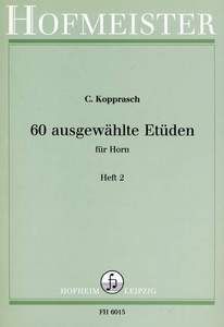 60 ausgewählte Etüden für Horn Heft 2 