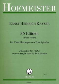 36 Etüden für die Violine op. 20 