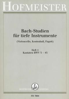 Bach-Studien für tiefe Instrumente Heft 1 