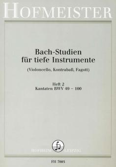 Bach-Studien für tiefe Instrumente Heft 2 