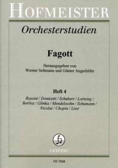 Orchesterstudien für Fagott Heft 4 