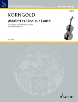 Mariettas Lied zur Laute op. 12 Standard