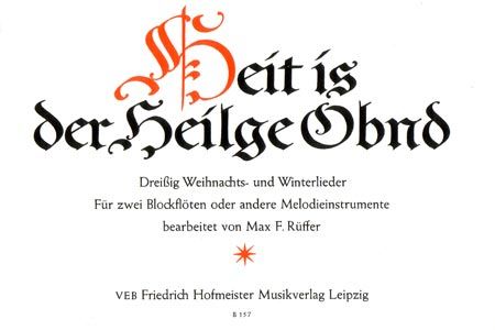 Heit is der Heilige Obnd 