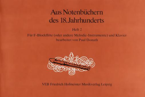 Aus Notenbüchern des 18. Jahrhunderts 2 