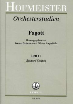 Orchesterstudien für Fagott Heft 11 