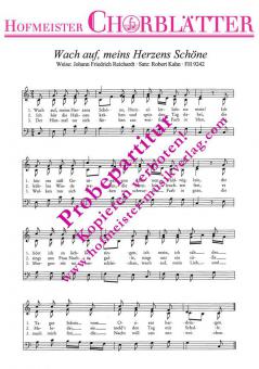 Wach auf, meins Herzens Schöne 