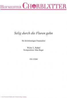 Selig durch die Fluren gehn 