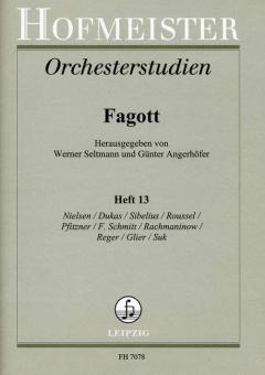 Orchesterstudien für Fagott Heft 13 