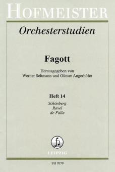 Orchesterstudien für Fagott Heft 14 