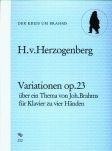 Variationen über ein Thema von Brahms op. 23 