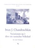 6 Variationen op. 1 über ein russisches Volkslied 