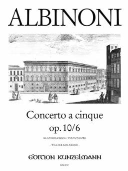Concerto à cinque D-Dur op. 10/6 