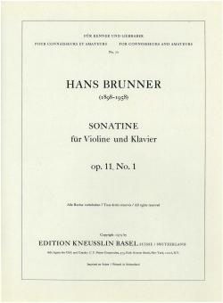 Sonatine op. 11/1 für Violine und Klavier 