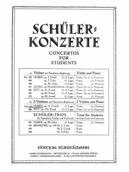 Schülerkonzert g-moll op. 11 für 2 Violinen 