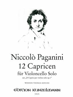 12 Capricen für Violoncello Solo 