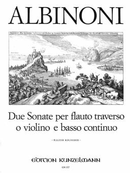 2 Sonaten für Querflöte und Bc. 