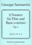 Sechs Sonaten op. 2 für Flöte u. Bc. Band 2 