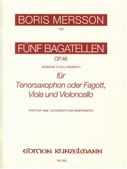 5 Bagatellen op. 46 